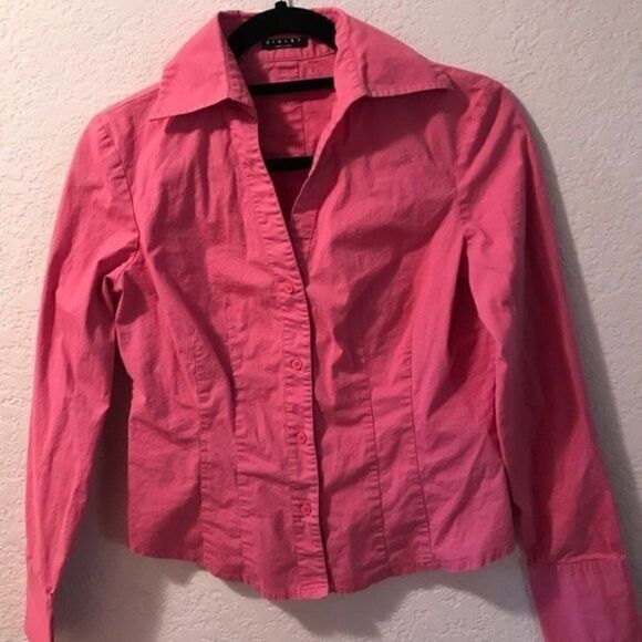 NWOT. Sisley Button-Down Shirt, Size Medium. - Picture 2 of 7